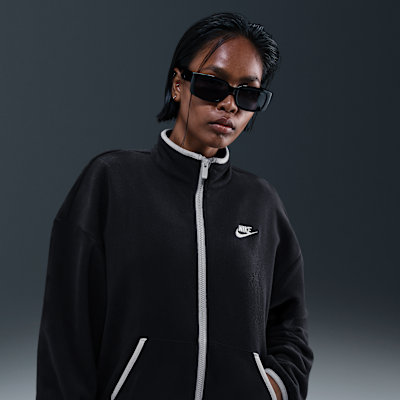 Nike Sportswear Club Fleece Women's Loose Cozy Track Jacket. Nike.com